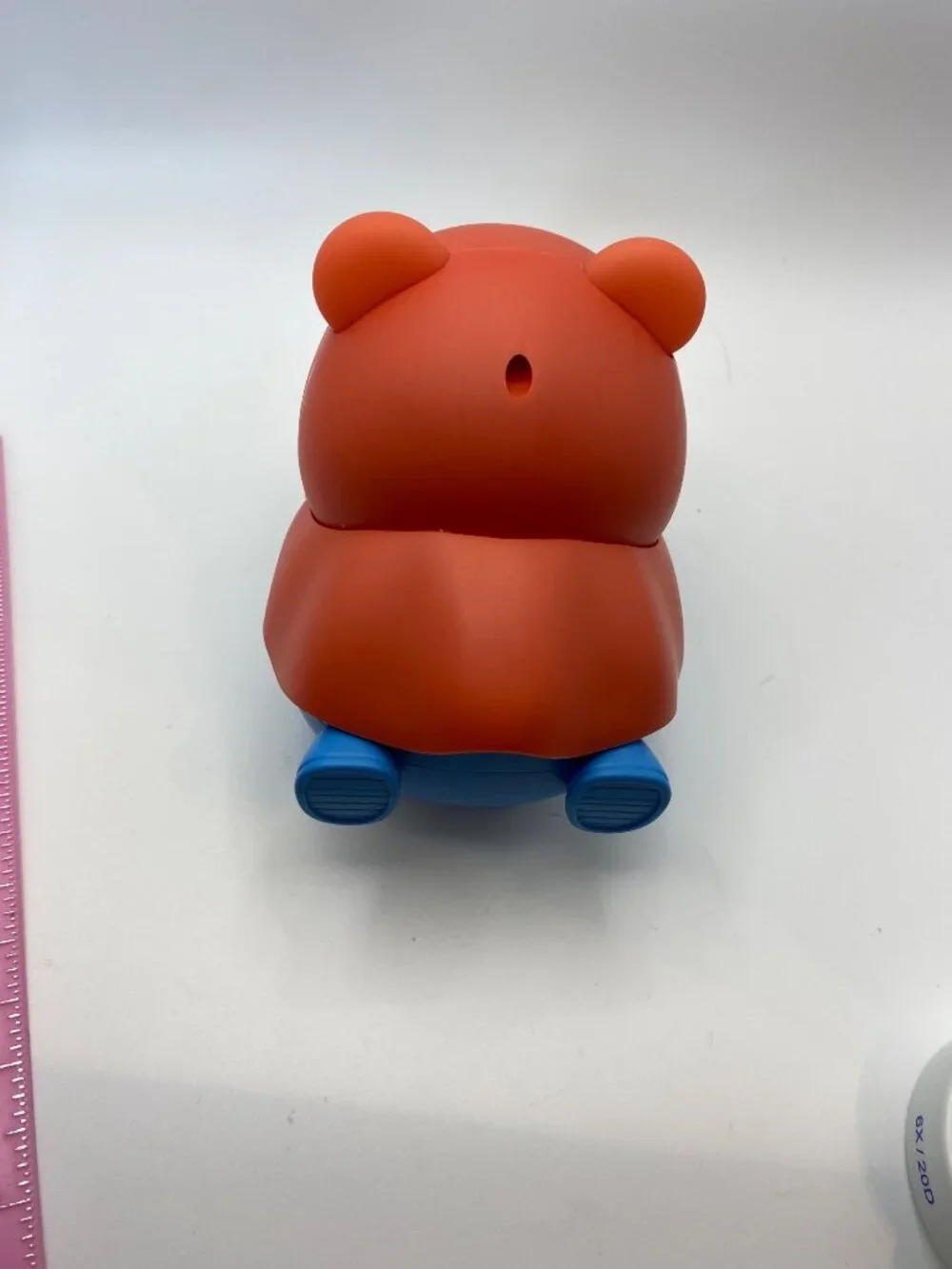 Superhero-Themed Toy Figure With Bear Costume & Cape Durable Plastic and silicon